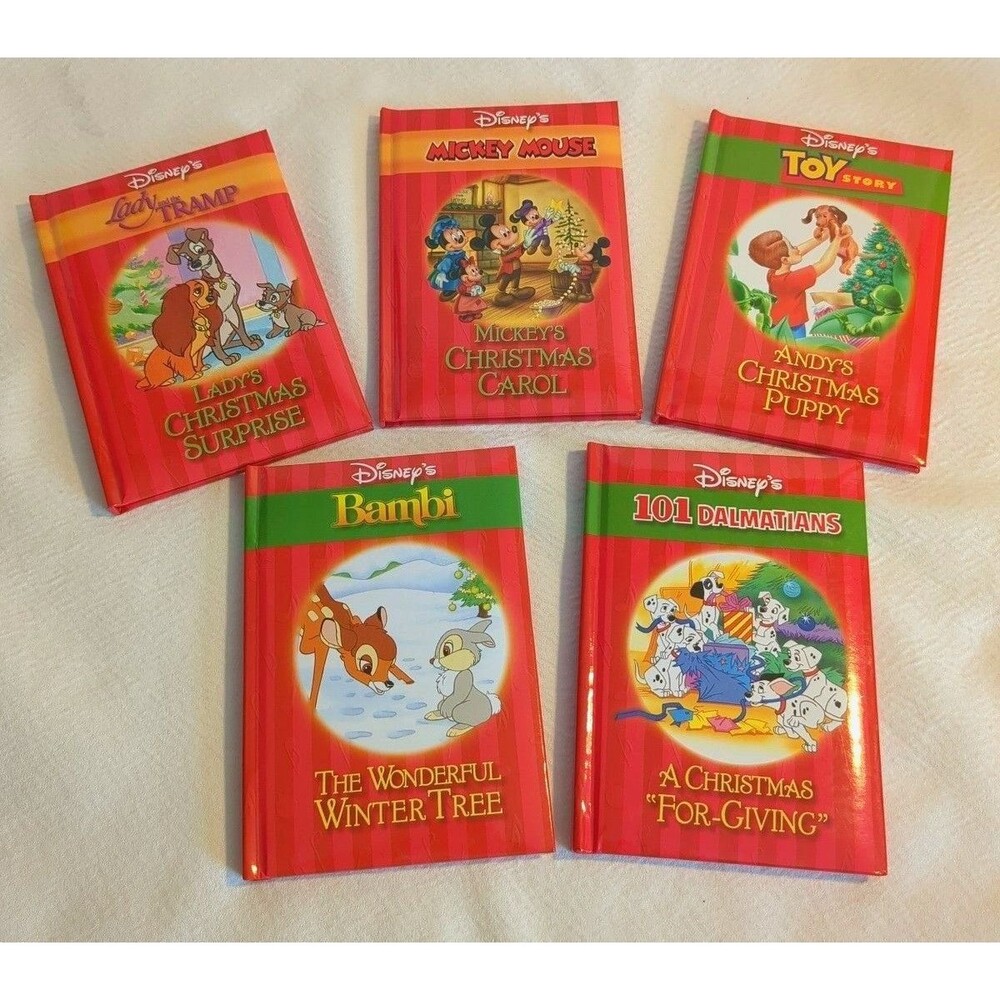 Disney Christmas hardback children's set of 5 books Excellent